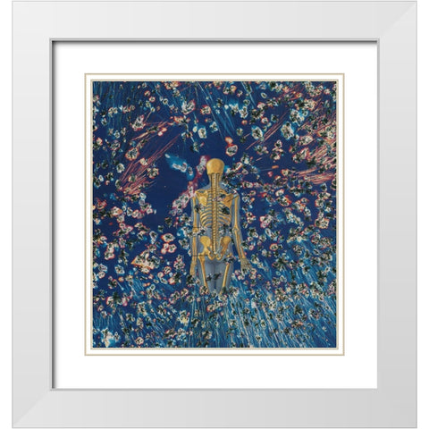 Crystalline White Modern Wood Framed Art Print with Double Matting by Wonder, Howie