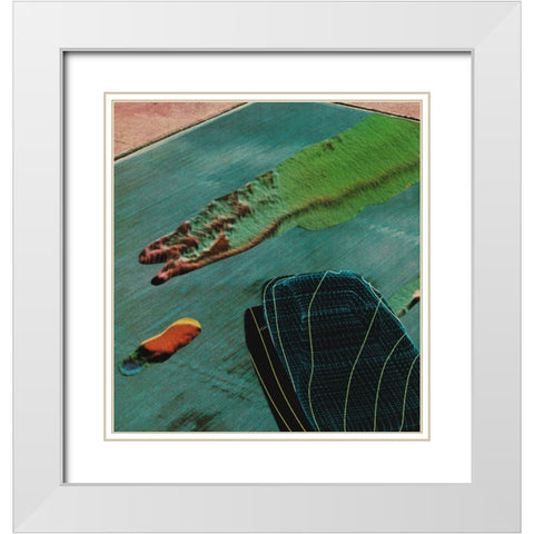 Drift White Modern Wood Framed Art Print with Double Matting by Wonder, Howie