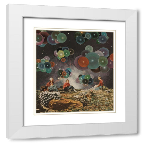 Intervals White Modern Wood Framed Art Print with Double Matting by Wonder, Howie