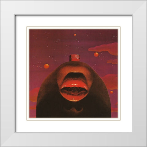 Lust White Modern Wood Framed Art Print with Double Matting by Wonder, Howie