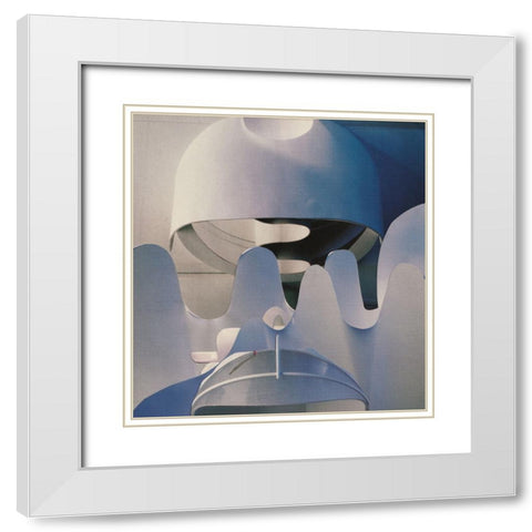 Radius White Modern Wood Framed Art Print with Double Matting by Wonder, Howie