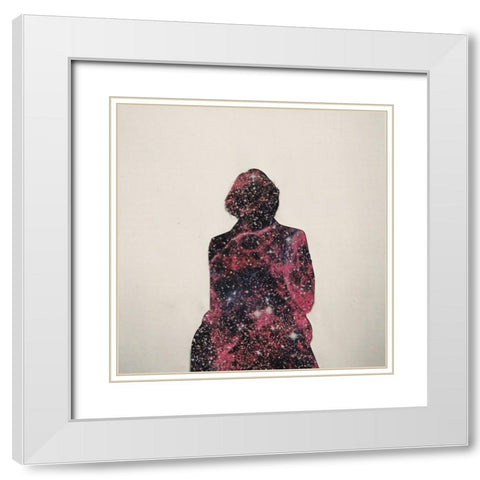 Silhouette White Modern Wood Framed Art Print with Double Matting by Wonder, Howie