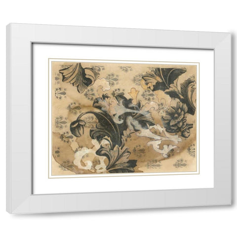 Baroque White Modern Wood Framed Art Print with Double Matting by Adkin, Arielle