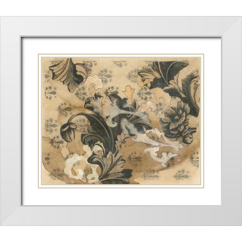 Baroque White Modern Wood Framed Art Print with Double Matting by Adkin, Arielle