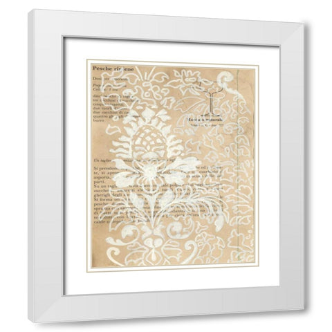 Artichoke Patterns II White Modern Wood Framed Art Print with Double Matting by Adkin, Arielle