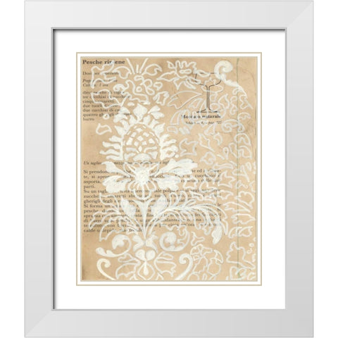 Artichoke Patterns II White Modern Wood Framed Art Print with Double Matting by Adkin, Arielle