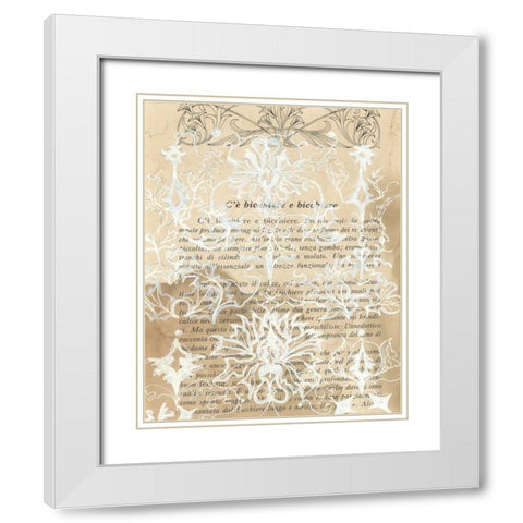 Artichoke Patterns III White Modern Wood Framed Art Print with Double Matting by Adkin, Arielle
