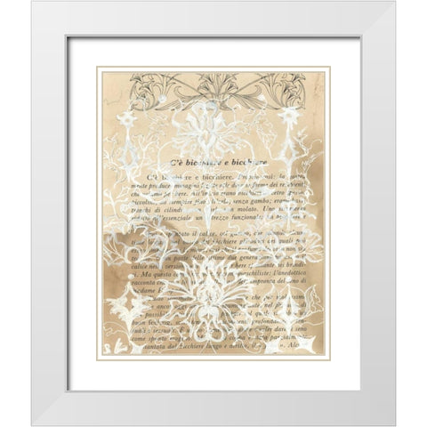 Artichoke Patterns III White Modern Wood Framed Art Print with Double Matting by Adkin, Arielle
