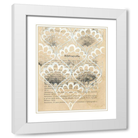 Artichoke Patterns V White Modern Wood Framed Art Print with Double Matting by Adkin, Arielle