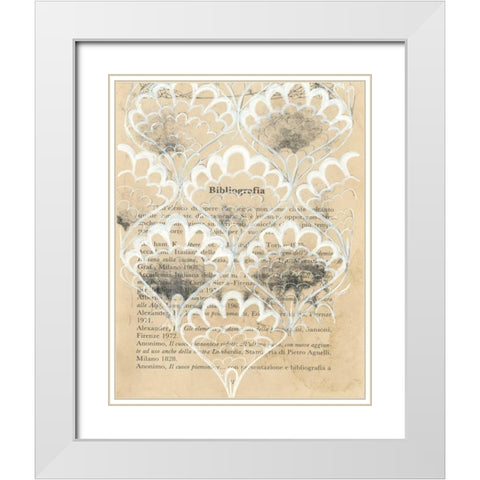 Artichoke Patterns V White Modern Wood Framed Art Print with Double Matting by Adkin, Arielle