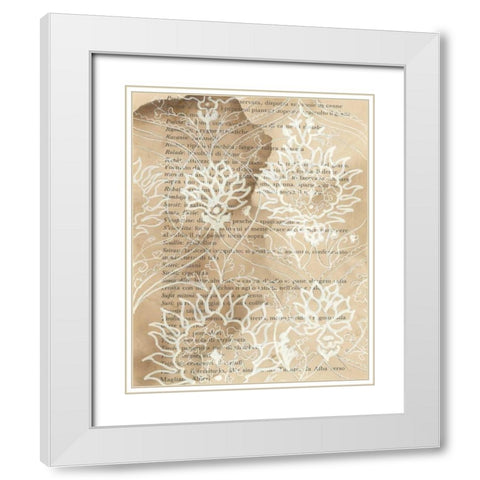 Artichoke Patterns VI White Modern Wood Framed Art Print with Double Matting by Adkin, Arielle
