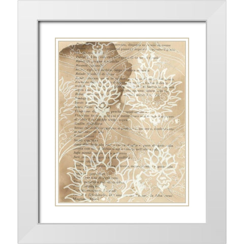 Artichoke Patterns VI White Modern Wood Framed Art Print with Double Matting by Adkin, Arielle
