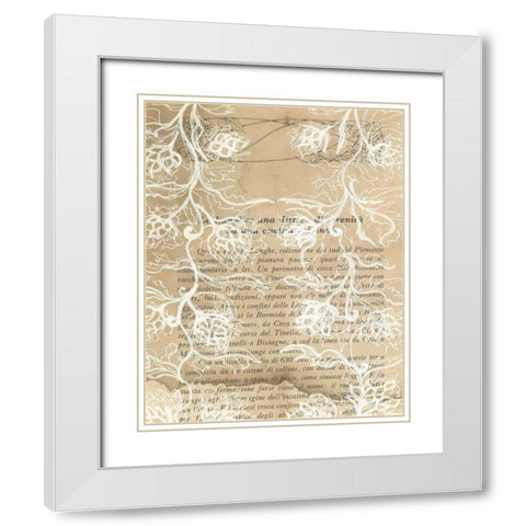 Artichoke Patterns VII White Modern Wood Framed Art Print with Double Matting by Adkin, Arielle