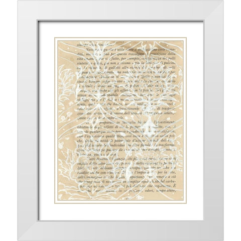 Artichoke Patterns VIII White Modern Wood Framed Art Print with Double Matting by Adkin, Arielle