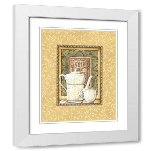 The Vert White Modern Wood Framed Art Print with Double Matting by Audrey, Charlene