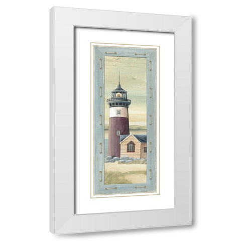 First Light III White Modern Wood Framed Art Print with Double Matting by Audrey, Charlene