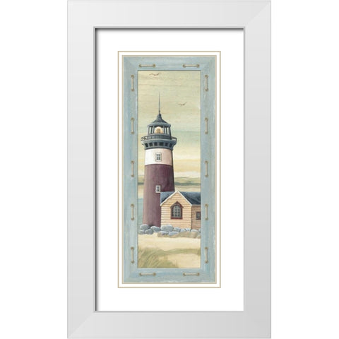 First Light III White Modern Wood Framed Art Print with Double Matting by Audrey, Charlene
