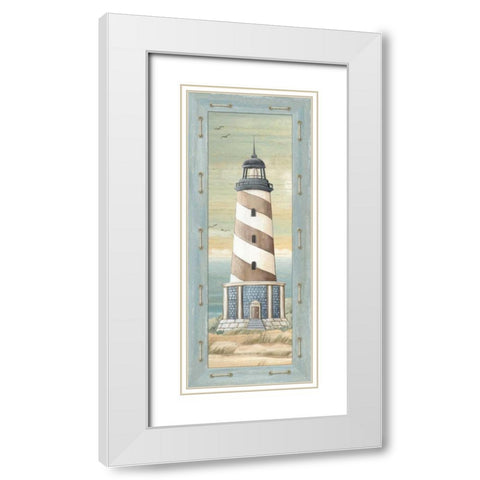 First Light IV White Modern Wood Framed Art Print with Double Matting by Audrey, Charlene