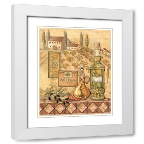 Flavors of Tuscany I White Modern Wood Framed Art Print with Double Matting by Audrey, Charlene