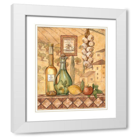 Flavors of Tuscany IV White Modern Wood Framed Art Print with Double Matting by Audrey, Charlene
