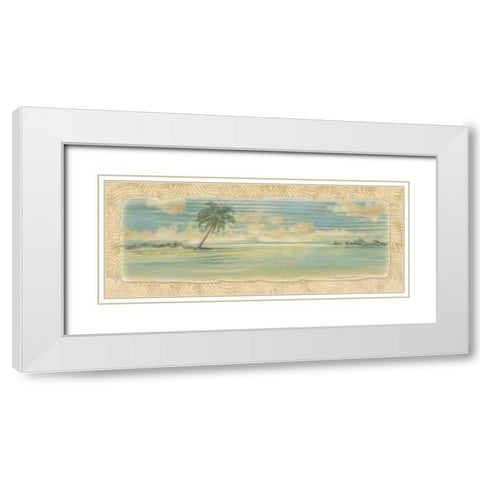 Oasis I White Modern Wood Framed Art Print with Double Matting by Audrey, Charlene
