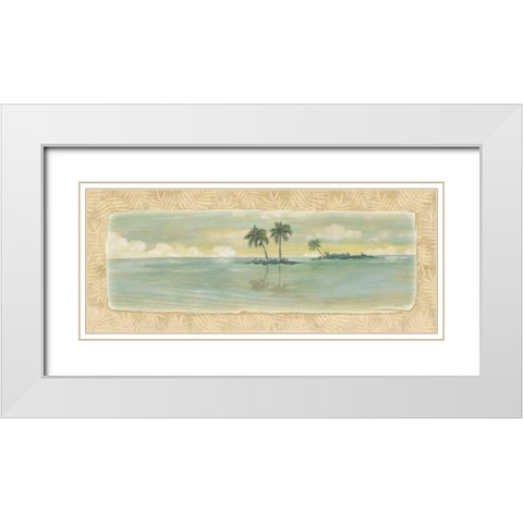 Oasis II White Modern Wood Framed Art Print with Double Matting by Audrey, Charlene