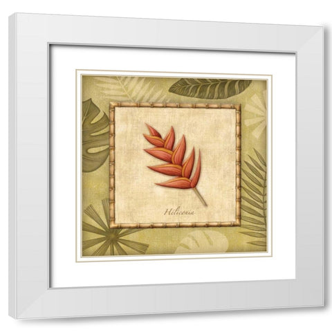 Paradisio I White Modern Wood Framed Art Print with Double Matting by Audrey, Charlene