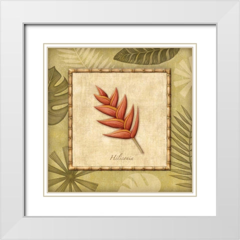 Paradisio I White Modern Wood Framed Art Print with Double Matting by Audrey, Charlene