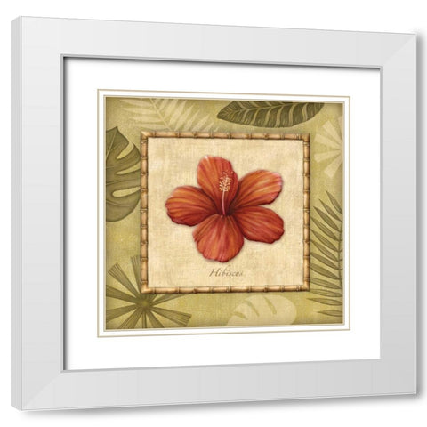 Paradisio II White Modern Wood Framed Art Print with Double Matting by Audrey, Charlene