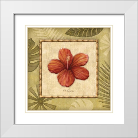 Paradisio II White Modern Wood Framed Art Print with Double Matting by Audrey, Charlene