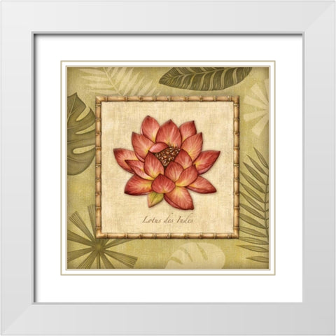 Paradisio III White Modern Wood Framed Art Print with Double Matting by Audrey, Charlene