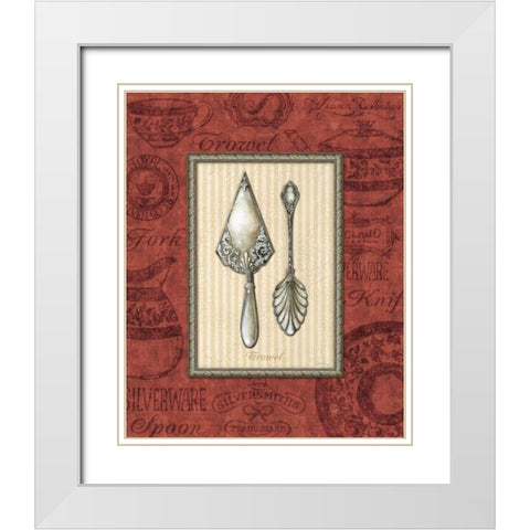 Trowel White Modern Wood Framed Art Print with Double Matting by Audrey, Charlene