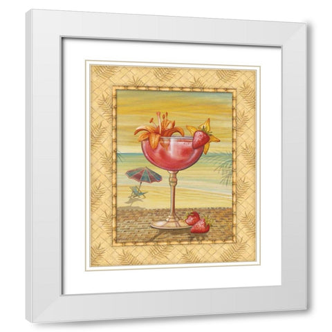 Island Nectar I White Modern Wood Framed Art Print with Double Matting by Audrey, Charlene