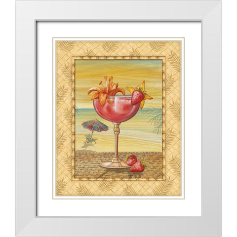 Island Nectar I White Modern Wood Framed Art Print with Double Matting by Audrey, Charlene