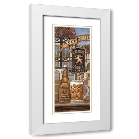 German Beer White Modern Wood Framed Art Print with Double Matting by Audrey, Charlene