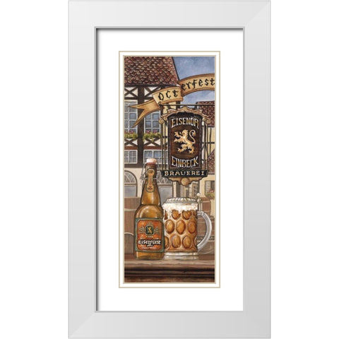 German Beer White Modern Wood Framed Art Print with Double Matting by Audrey, Charlene
