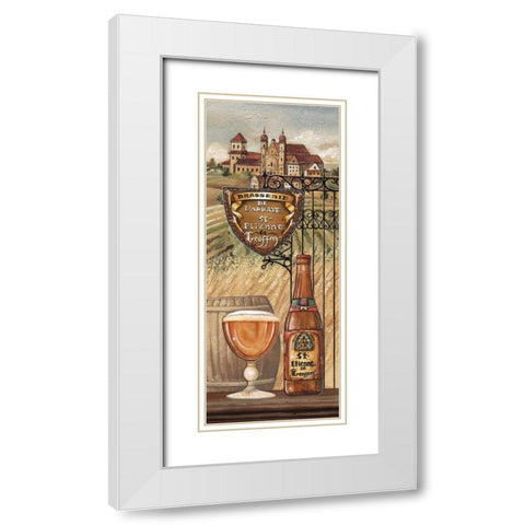 Belgium Beer White Modern Wood Framed Art Print with Double Matting by Audrey, Charlene