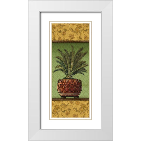 Tropical Plants II White Modern Wood Framed Art Print with Double Matting by Audrey, Charlene