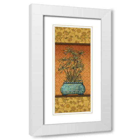 Tropical Plants IV White Modern Wood Framed Art Print with Double Matting by Audrey, Charlene
