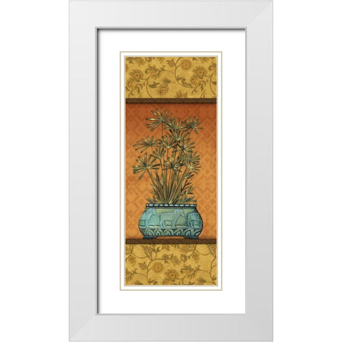 Tropical Plants IV White Modern Wood Framed Art Print with Double Matting by Audrey, Charlene