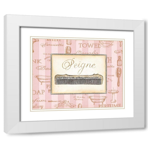 Beaute Feminine I White Modern Wood Framed Art Print with Double Matting by Audrey, Charlene