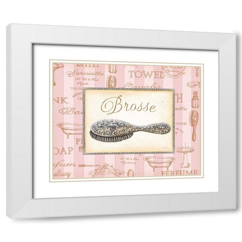 Beaute Feminine II White Modern Wood Framed Art Print with Double Matting by Audrey, Charlene
