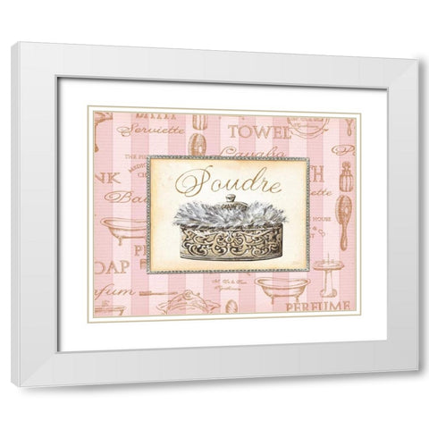 Beaute Feminine IV White Modern Wood Framed Art Print with Double Matting by Audrey, Charlene