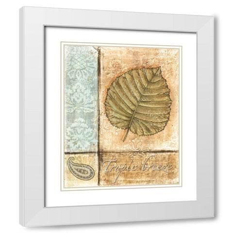 Ocean Breeze III White Modern Wood Framed Art Print with Double Matting by Audrey, Charlene