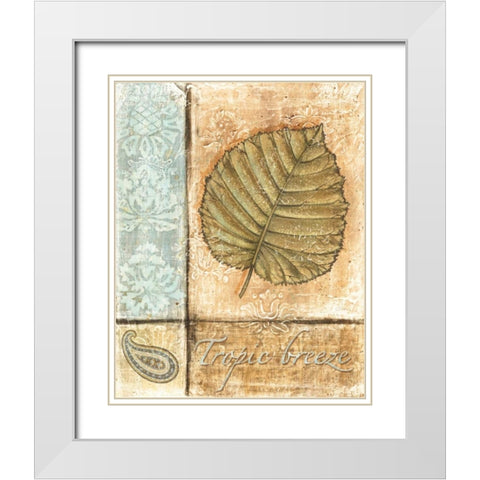 Ocean Breeze III White Modern Wood Framed Art Print with Double Matting by Audrey, Charlene