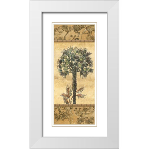 Palmiers II White Modern Wood Framed Art Print with Double Matting by Audrey, Charlene
