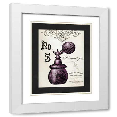 French Perfume 3 White Modern Wood Framed Art Print with Double Matting by Babbit, Gwendolyn