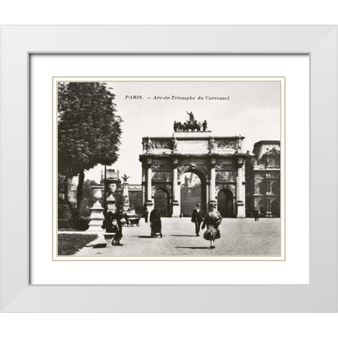 Paris II White Modern Wood Framed Art Print with Double Matting by Babbitt, Gwendolyn