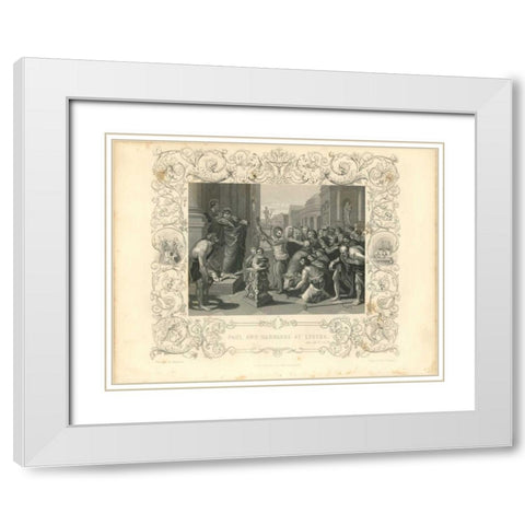 Faith Engraving X White Modern Wood Framed Art Print with Double Matting by Babbitt, Gwendolyn