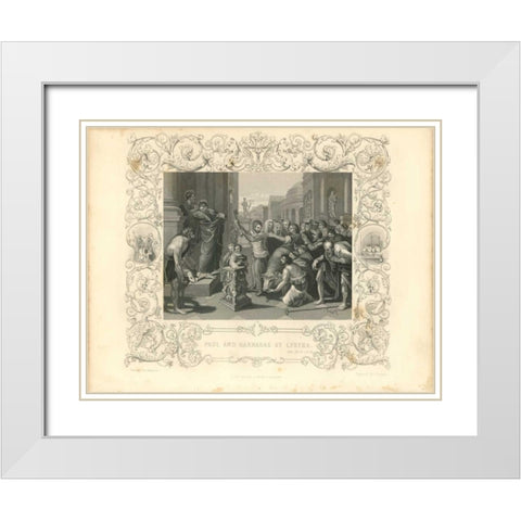 Faith Engraving X White Modern Wood Framed Art Print with Double Matting by Babbitt, Gwendolyn